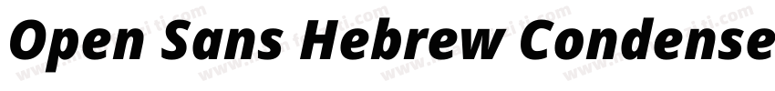 Open Sans Hebrew Condensed Extra Bo字体转换